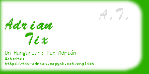 adrian tix business card